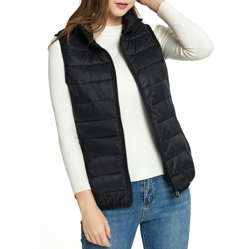 Alpine Swiss Jodie Womens Puffer Vest Warm Light Down Alternative Insulated Vest